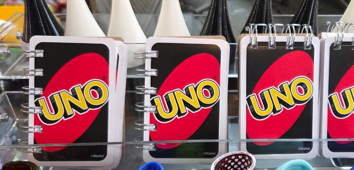 UNO card-themed spiral notepads by Karen Kidney