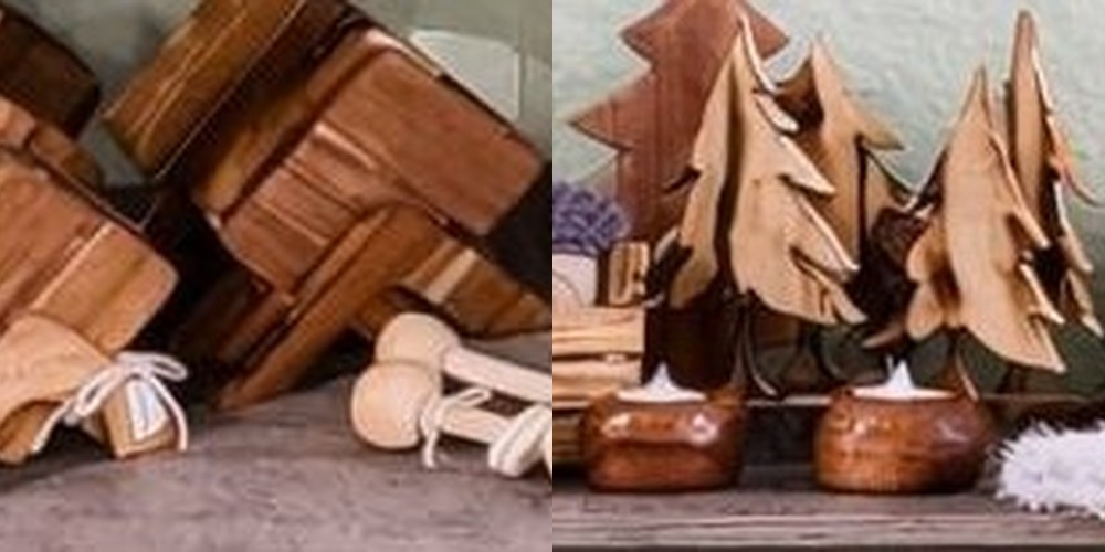 Handmade wood cutting boards and decorative wood trees by Jon Kumpula